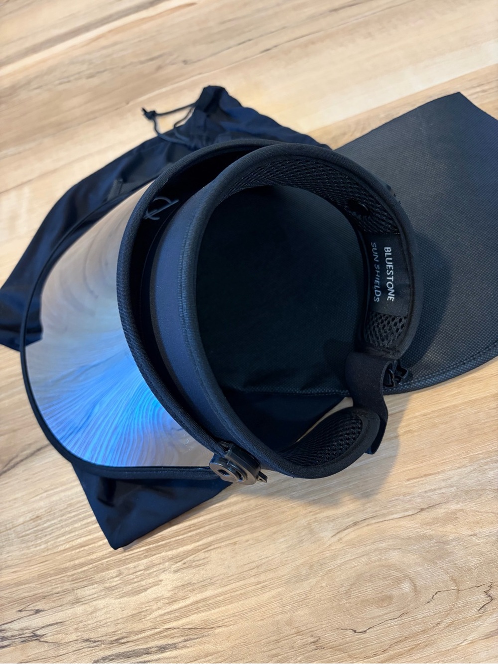 Bluestone Sunshield Iridescent Visor Face Shield - Green Blue Mirror - Picture 2 of 4